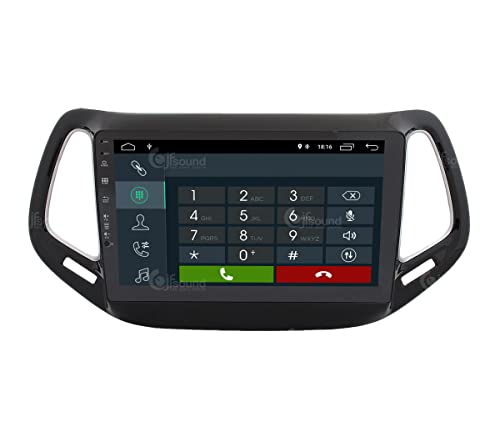 Jf Sound car audio system JF-031JCA-XDAB Autorradio de Ajuste Personalizado Compatible con Jeep Compass Android GPS Bluetooth WiFi Dab USB Pantalla táctil Full HD 10"