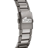 Lotus Reloj Hombre 18686/3 Chrono Caja de Acero Inoxidable 316l Negro Correa de Acero Inoxidable 316l Negro