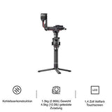 DJI Pack RS 2 Pro, estabilizador portátil en tres ejes, carga útil de 4.5 kg, fibra carbono, incluye transmisor imagen y más accesorios, negro