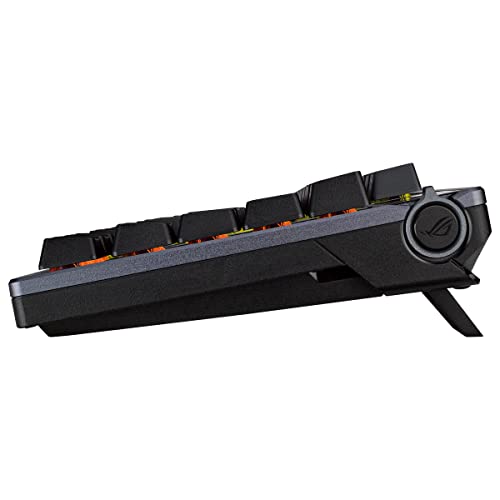 ASUS ROG Azoth - Teclado Mecanico Gaming 75%, Cubierta Metálica, Switch ROG NX Red lubricados, ABS, Kit de Lubricado, IR, BT y USB-C, Pantalla OLED, Tres Alturas y Compatible con Mac - QWERTY español