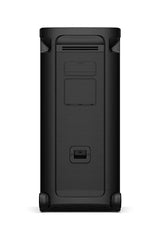 Sony ULT Tower 9, Ultimate Bluetooth Party Speaker, 25 H de batería y alimentación de Red, 2 Modos ULT Power Sound, X-Balanced Speaker, 360 Luces y Sonido, entradas de Karaoke, Negro