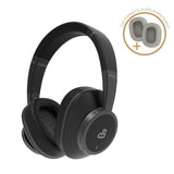 DeeBee dB-Pulse-BLG Auriculares Inalámbricos Supraaurales, Almohadillas Beige Intercambiables, Negro