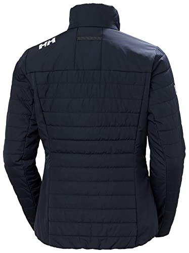 Helly Hansen Mujer Chaqueta Insulada Crew 2.0, M, Azul marino