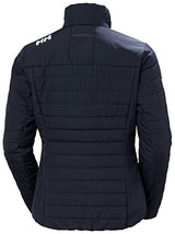 Helly Hansen Mujer Chaqueta Insulada Crew 2.0, M, Azul marino