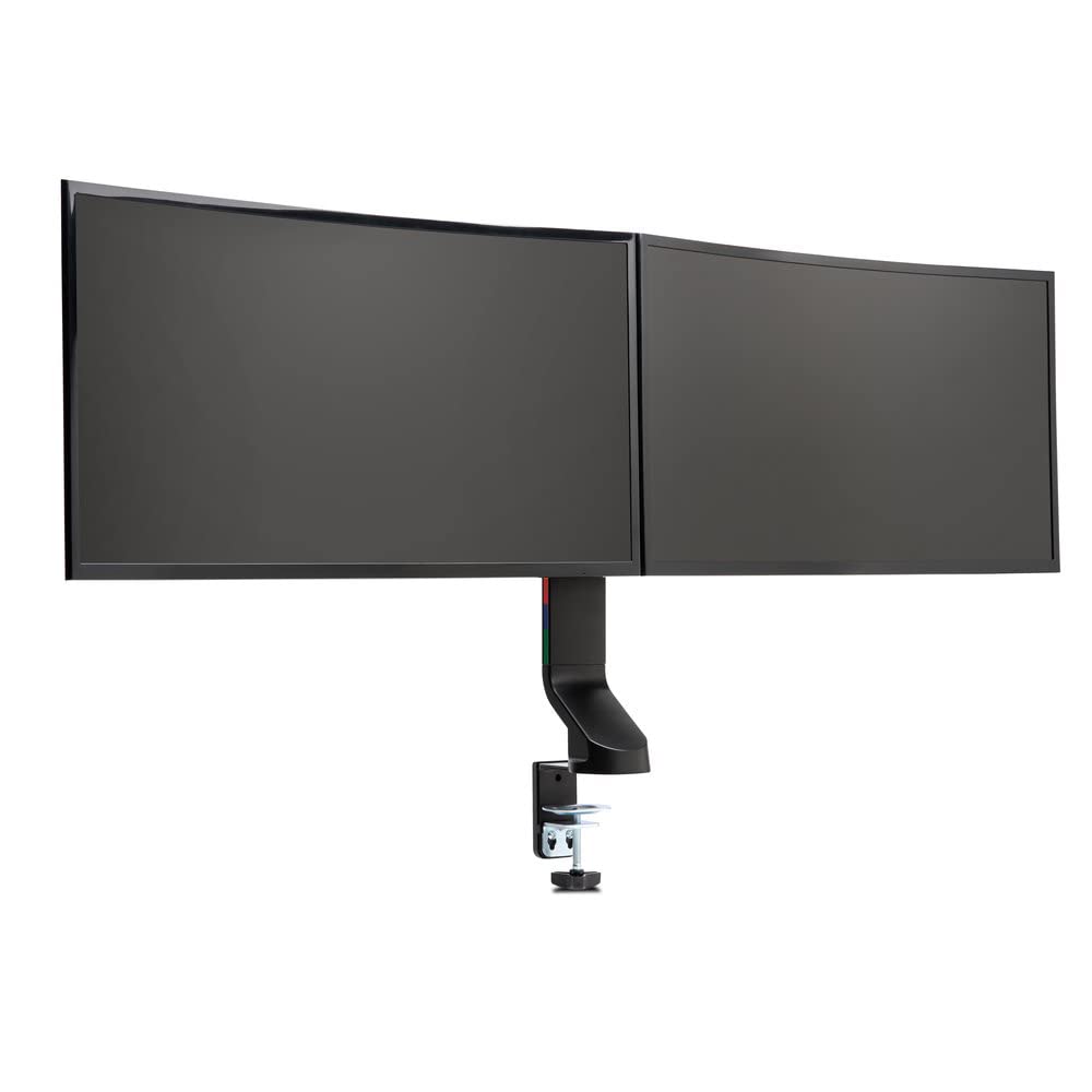 Kensington Brazo SmartFit para un Monitor con Placa VESA - Brazo de Ahorro de Espacio para Dos Monitores Pequeño con Configuración de Altura Ajustable, Negro (K55513WW)