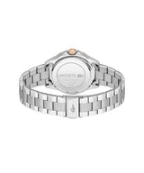 Lacoste Reloj Analógico de Cuarzo para Mujer Colección Santorini con Correa de Acero Inoxidable Plateada - 2001370