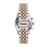 Michael Kors - Reloj Lexington cronógrafo de Cuarzo con Correa de Acero Inoxidable en Tonos Plateados y Dorados para Mujer MK5735
