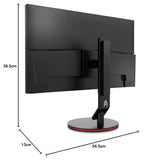 Ozone Gaming OZDSP25 Monitor, Diseñado para Gaming, Pantalla 1920 x 1080 Full HD, Monitor AMD Freesync y Nvidia G-Sync, Base Sólida, 1ms, 144hz, Freesync, HDR, HDMI, Negro, 24"