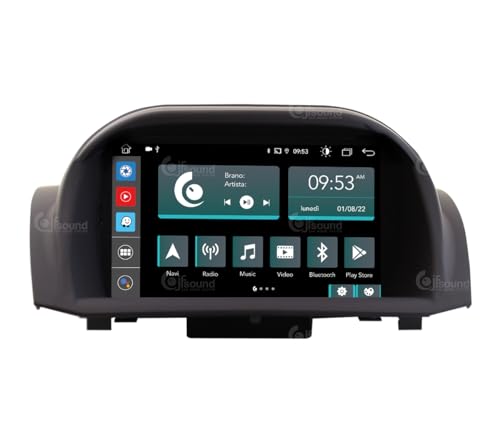 Radio de Coche para Ford Fiesta 2013-16 Android GPS Bluetooth WiFi USB Dab+ Touchscreen 7" 8core Carplay AndroidAuto