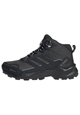 adidas Terrex Skychaser AX5 Mid Gore-Tex Hiking Shoes, Zapatos de Senderismo Mujer, Carbon/Core Black/Semi Flash Aqua, 40 2/3 EU