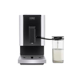 Caso Café Crema Touch - Cafetera automática, incluye manguera y depósito de leche, mecanismo de cono regulable sin niveles, listo para arrancar, todas las especialidades de café al tacto, color negro