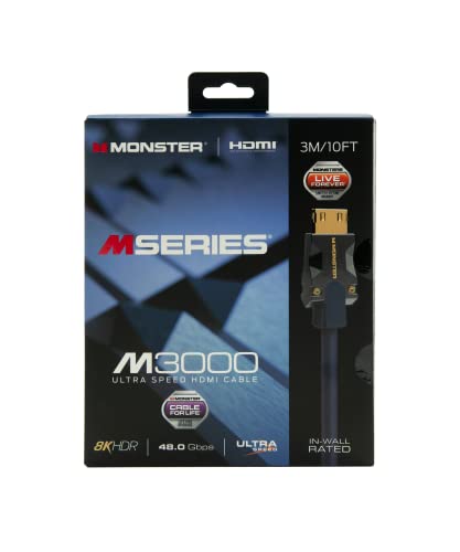Monster CABLE HDMI M3000 UHD 8K DOLBY VISION HDR 48GBPS 3M