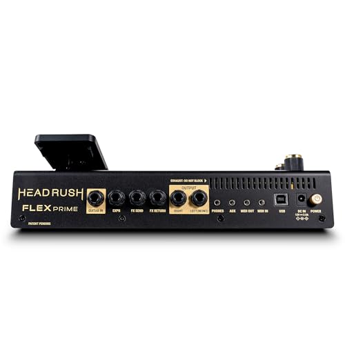 HeadRush Flex Prime - Pedal Multiefectos para Guitarra y Bajo y Procesador de Modelado de Amplis con Pantalla Táctil, Looper, WiFi, Bluetooth y USB