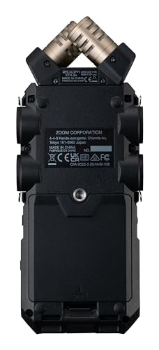 Zoom H6essential (2024 Model, Essential Series) a 32-Bit con coma flotante, accesibilidad, 6 pistas, micros estéreo, 4 entradas XLR/TRS, interface de audio, para músicos, podcasters y cineastas