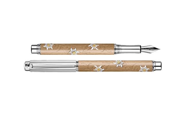 Caran d'Ache Pluma estilográfica VARIUS™ EDELWEISS - Edición limitada - M