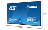 iiyama Digital Signage LH4341UHS-B2 LH4341UHSB2 (LH4341UHS-B2)