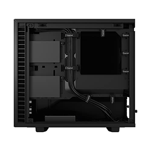 Fractal Design Define 7 Nano Black Brushed Aluminum/Steel Mini ITX Silent Solid Nano Tower Computer Case