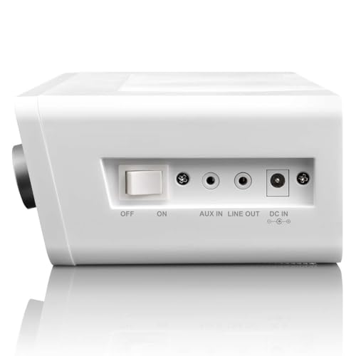 Lenco KCR-2014 - Radio (Internet, Digital, FM, PLL, 4W, 6,1 cm (2.4"), 23,7 cm) Color blanco