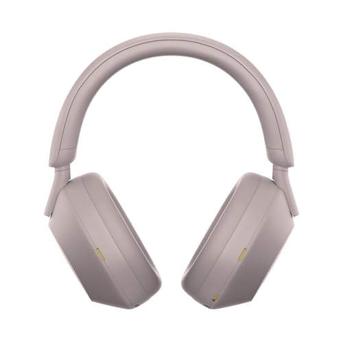 Sony WH-1000XM5 Auriculares de Diadema inalámbricos Premium con Noise Cancelling, Bluetooth, Llamadas, Hi-Res, 30 h de batería, Incluye Estuche rígido, iOS, Android - Rosa Palo