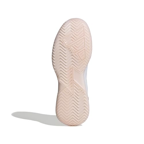 adidas Defiant Speed 2 Tennis Shoes, Zapatillas de Tenis Mujer, FTWR White/Ash Pearl/Bliss Pink, 39 1/3 EU