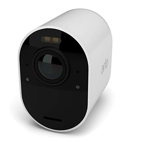 Arlo Ultra 2 Camara de Vigilancia WiFi Exterior 4K, Camara de Vigilancia WiFi Interior, Sensor de Movimiento, Alarmas Para Casa, Visión Nocturna Color, Prueba Arlo Secure Incluida , 3 Cámaras, Blancas