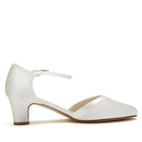 Rainbow Club Zapatos de Novia Anika - Dos Piezas, Corte salón, Mujer, satén Ivory Crema, Mujer, número 40 UE (7 Reino Unido)