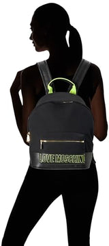 Love Moschino jc4039pp1i, Mochila Mujer, Negro, Talla única