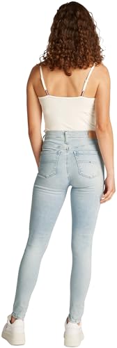 Tommy Jeans Nora MD Skn ANK Zip Bi1213 Dw0Dw20034 Ceñido, Denim (Denim Ultra Light), 34W / 28L para Mujer