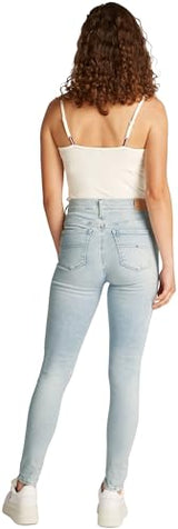 Tommy Jeans Nora MD Skn ANK Zip Bi1213 Dw0Dw20034 Ceñido, Denim (Denim Ultra Light), 34W / 28L para Mujer