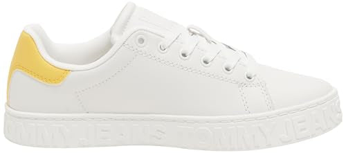 Tommy Jeans Tjw Logo Outsole Sneaker ESS En0En02703, Parte Superior Baja Mujer, Yellow (Yellow Dahlia), 37 EU