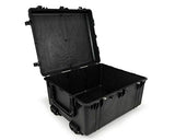 PELI 1690 Maleta de Transporte Robusta y estanca para Equipos electrónicos y ópticos, IP67 estanca e Impermeable al Polvo, 191L de Capacidad, Fabricada en EE.UU., sin Espuma, Color Negro