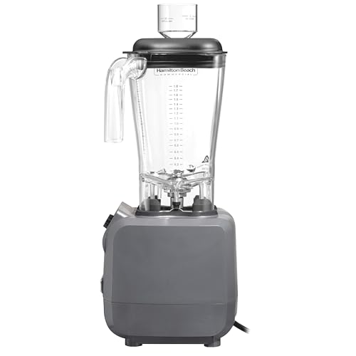 Hamilton Beach - HBF600R - Batidora culinaria Expeditor con función picadora y recipiente de acero inoxidable de 1,8L