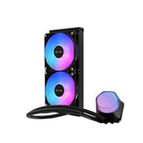 Cooler Master MasterLiquid ML240 Illusion AIO - Enfriador líquido de CPU de bucle cerrado, cúpula translúcida, bomba de doble cámara de 3ª generación, radiador 240, halo MF120 dual para AMD