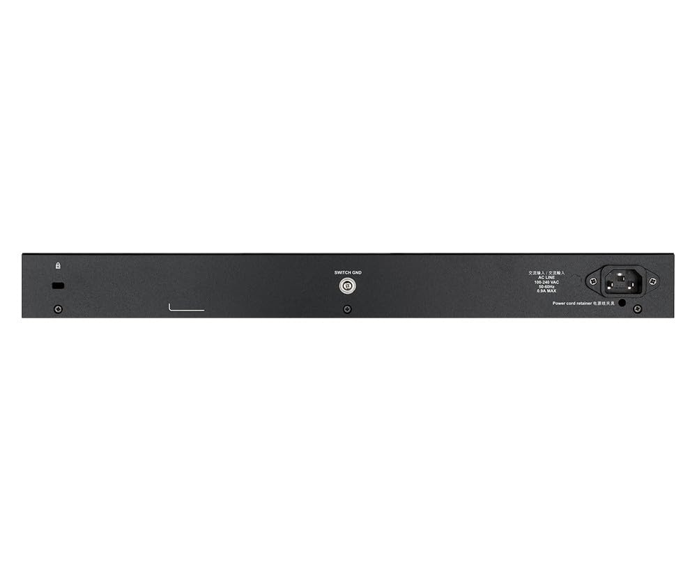 D-Link DGS-1250-28X - Switch 28 Puertos Gigabit Gestionable con UpLink a 10Gbps, Layer 2 y Layer 3 Lite (24x 10/100/1000BASE-T, 4X 10G uplink SFP+ y 1x Consola RJ-45), Negro