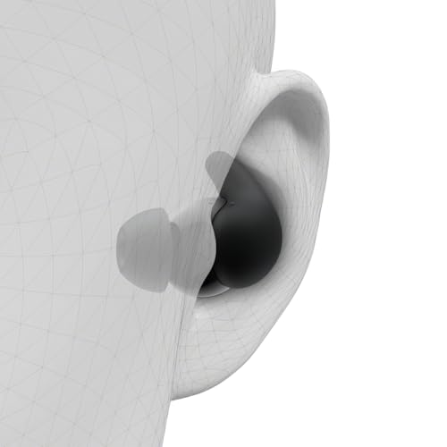 Sony LinkBuds Fit – Auriculares Bluetooth True Wireless con Noise Cancelling - Cómodos Todo el día, IPX4, Hi-Res Audio, Ambient Sound Mode, 21 h autonomía, conexión multipunto, iOS y Android - Negro