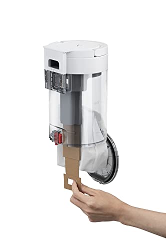 roborock S7 + Estación de Vaciado Automático, Aspiradora Robot Succión HyperForce Mopa Auto-Elevable Agua 300ml y Polvo 470ml, 5200mAh, Blanco, R100011