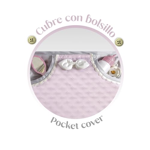 Carro de Muñecas Sophie Plegable con Sombrilla DeCuevas 81075