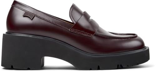 Camper Milah K201425, Mocasin Mujer, Borgoña 030, 36 EU