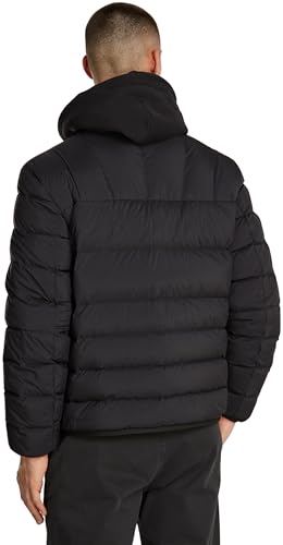 Tommy Jeans Cazadora Acolchada Hombre Packable Down Jacket con Cremallera, Negro (Black), M