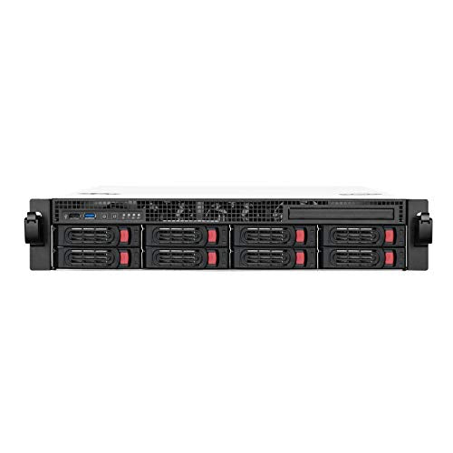 Silverstone SST-RM21-308 - Caja de Servidor de Montaje en Rack de 2U Compatible con 8X SAS/SATA y 6 GB/s Mini-SAS SFF-8087