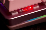Glorious Gaming GMMK 2 Full Size (96%) - Teclado gaming mecánico, carcasa de aluminio, personalizable, keycaps dobles, switches Glorious Fox, RGB, distribuciones QWERTZ alemán - Rosa