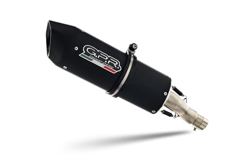 Tubo de escape marca GPR compatible con Suzuki GSX-S 1000 2021-2024, Furore Evo4 Negro, Escape completo homologado, suministrado con db killer extraíble, catalizador y colector