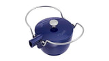 STAUB Hervidor de té Redondo 16,5 cm Tetera, Hierro Fundido, Azul, 16.5 cm