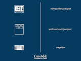 CreaTable, 24026, Serie Square Orchidee, 30-teiliges Geschirrset für 6 Personen, Kombiservice aus Porzellan, spülmaschinen- und mikrowellengeeignet, Qualitätsproduktion