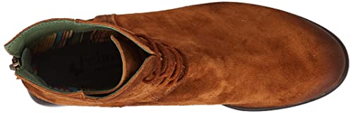 Felmini - Panarea D342 - Heeled women's boots Cognac suede - 39 EU Size