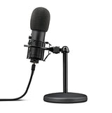 Trust Gaming GXT 256 Exxo Micrófono USB, Patrón Cardioide, con Filtro Pop, USB, RGB, Micrófono Streaming para Grabación, Podcasting, Radiodifusión, PC, PS4 y PS5 - Negro