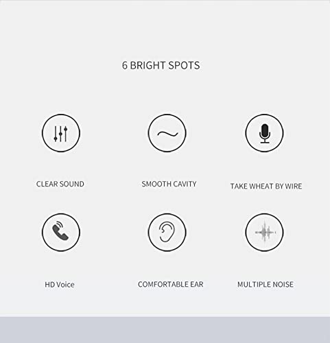 通用 Auriculares in-Ear con Cable, Deportivos, Auriculares de música, estéreo, con micrófono Integrado, para teléfonos iOS y Android