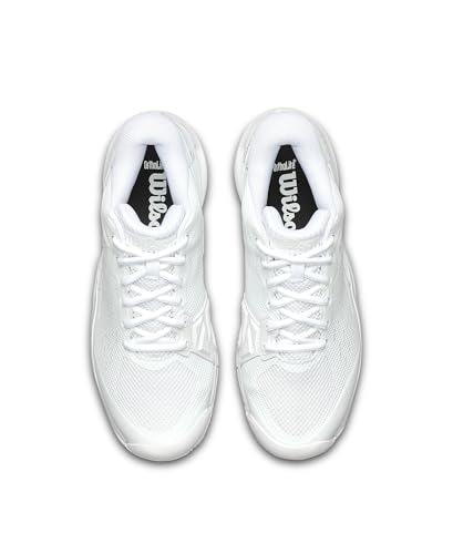 Wilson Rush Pro Ace, Tennis Shoe Hombre, White/White/Black, 45 1/3 EU