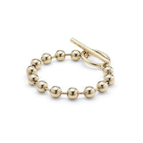 UNO de 50 Pulsera De Cadena En Aleación De Metal Bañado En Oro De 18 K