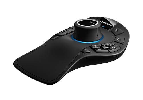 3Dconnexion SpaceMouse Pro Wireless (Bluetooth Edition, Ratón 3D, Inalámbrico, Negro)
